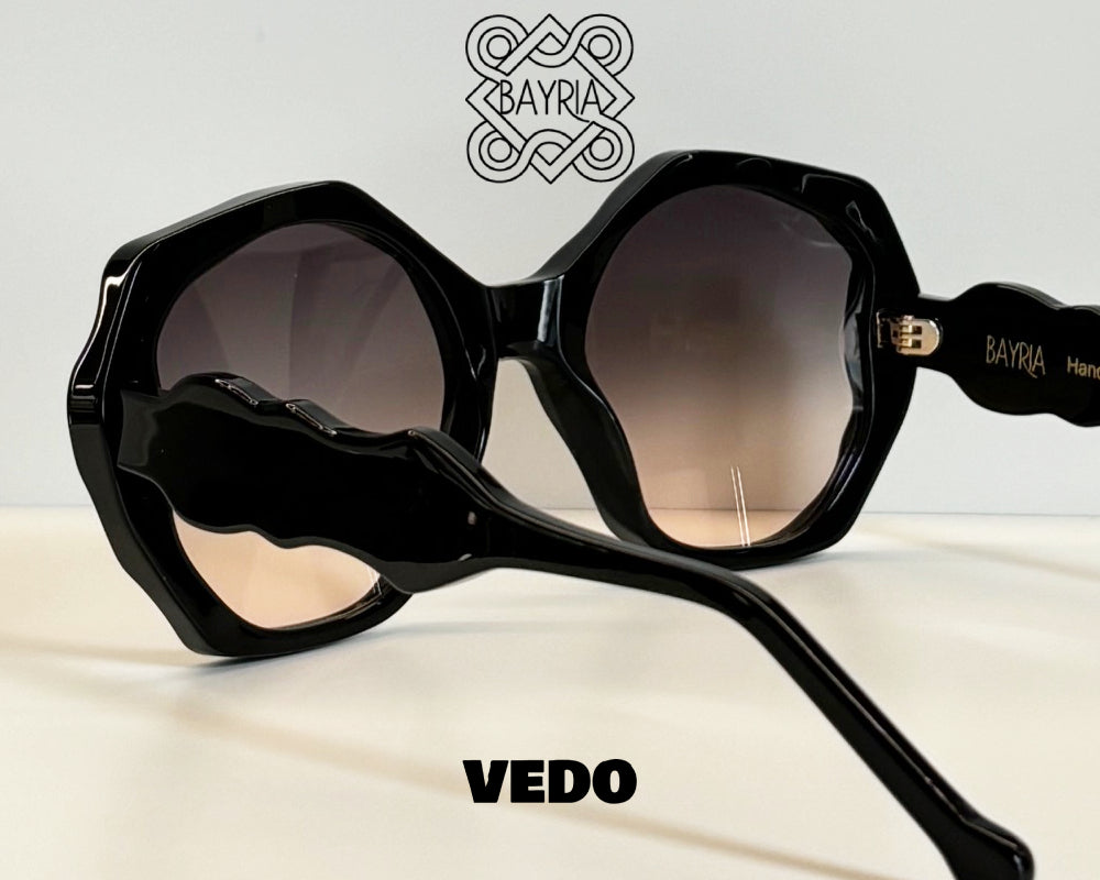 Oversize 3D milling sunglasses BAYRIA Tres Moles vedosunglasses.com black