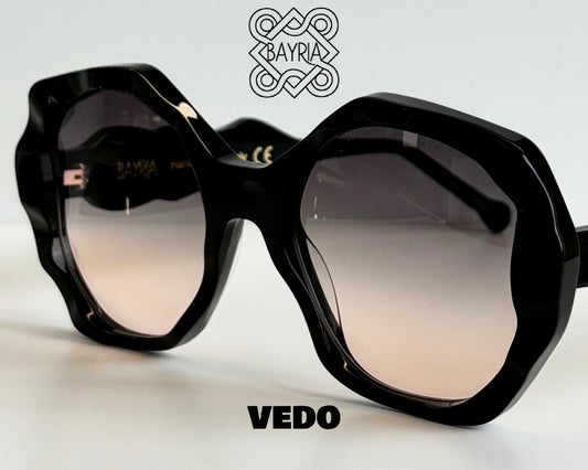 Oversize 3D milling sunglasses BAYRIA Tres Moles vedosunglasses.com black