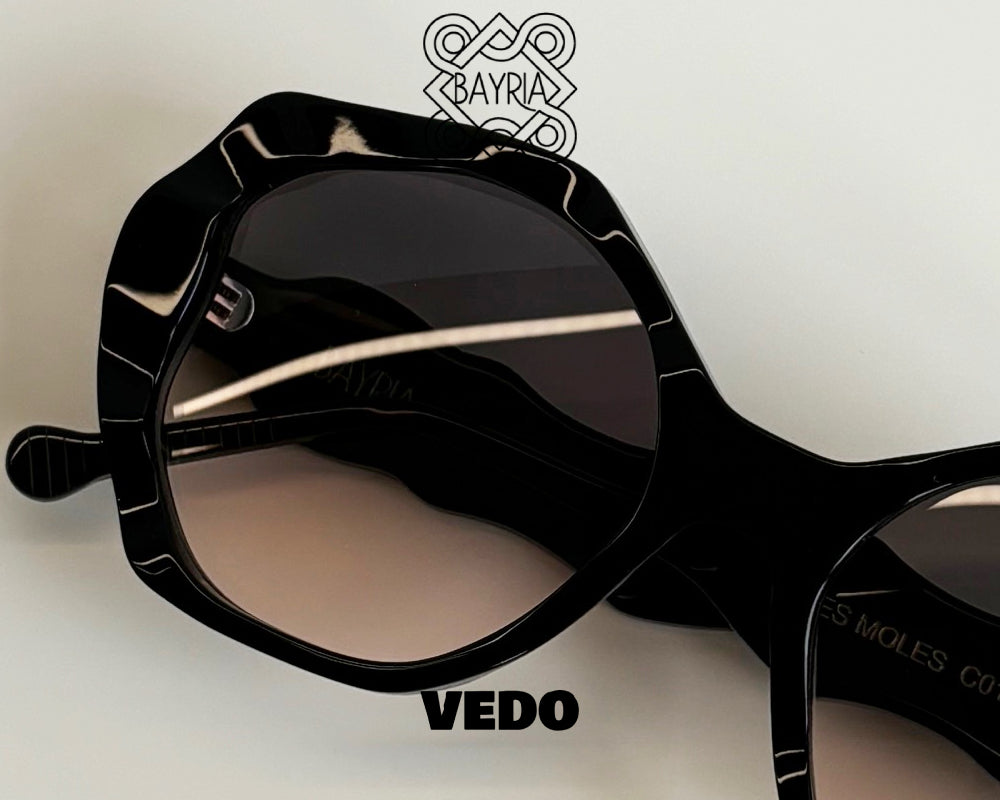 Oversize 3D milling sunglasses BAYRIA Tres Moles vedosunglasses.com black
