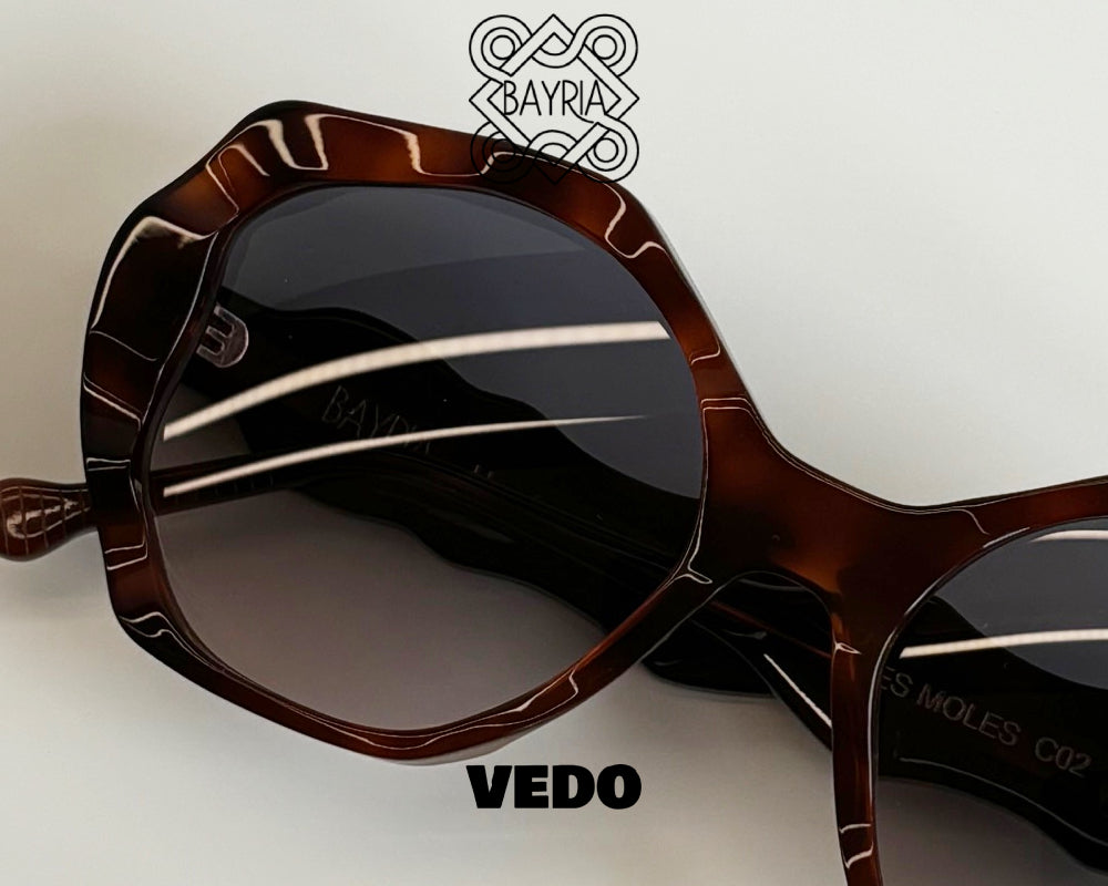 Oversize 3D milling sunglasses BAYRIA Tres Moles vedosunglasses.com brown 