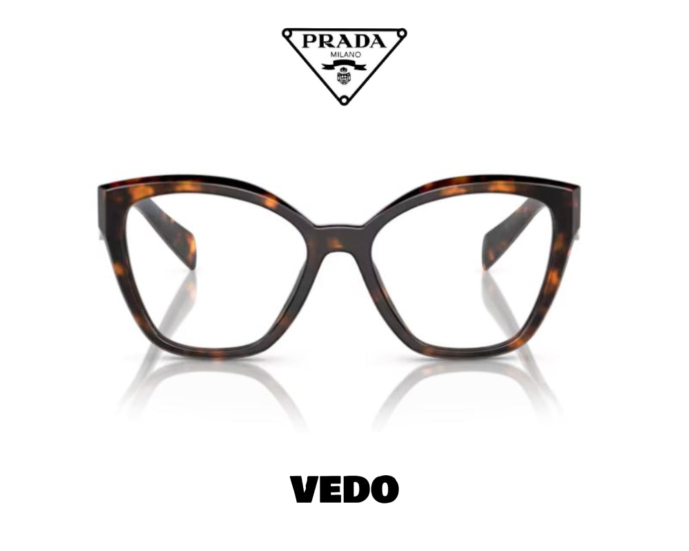 Oversize butterfly PRADA 20ZV eyeglasses vedosunglasses.com brown havana