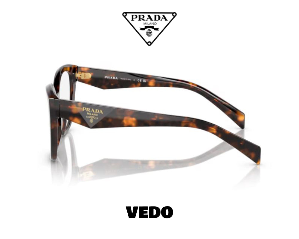 Oversize butterfly PRADA 20ZV eyeglasses vedosunglasses.com brown havana