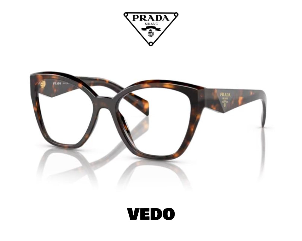 Oversize butterfly PRADA 20ZV eyeglasses vedosunglasses.com brown havana