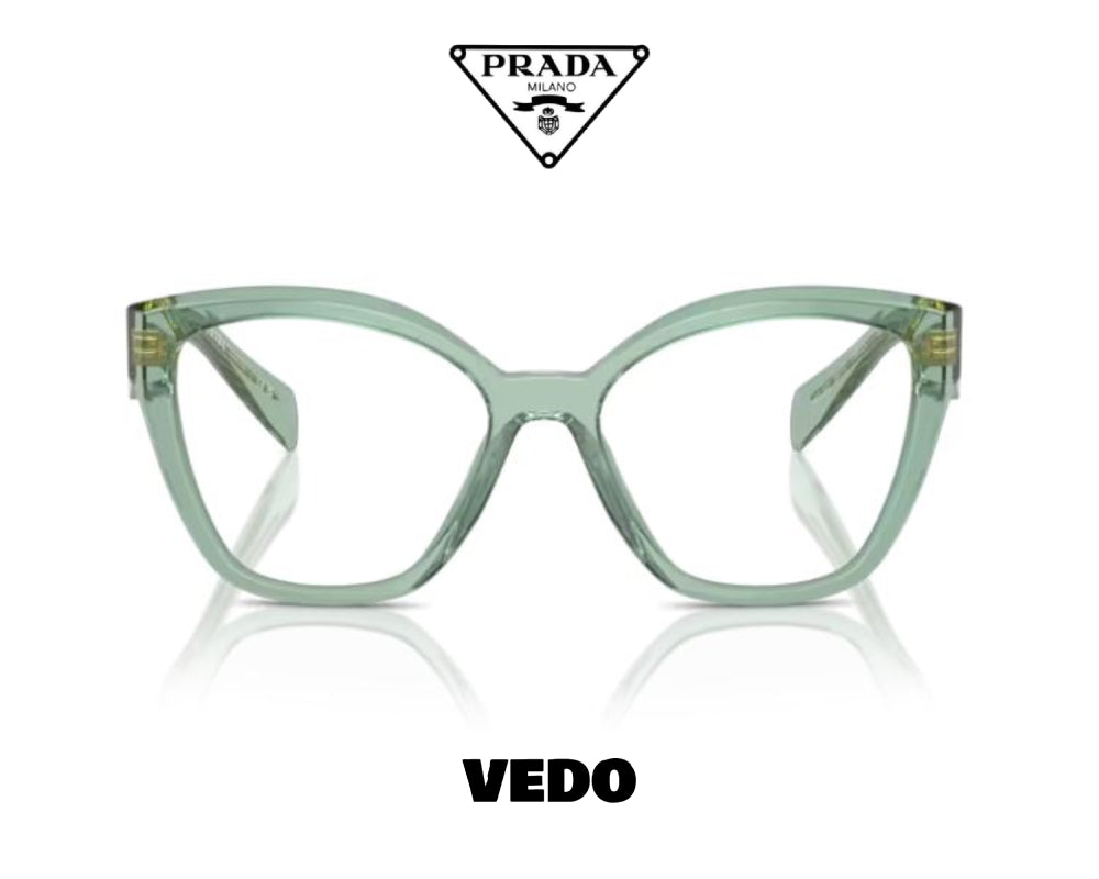 Oversize butterfly PRADA 20ZV eyeglasses vedosunglasses.com green 