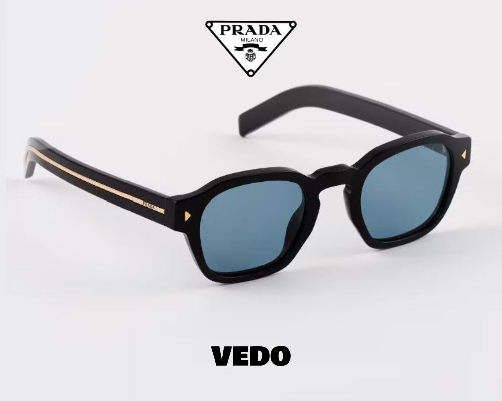 Man pantos square sunglasses PRADA A16 vedosunglasses.com black