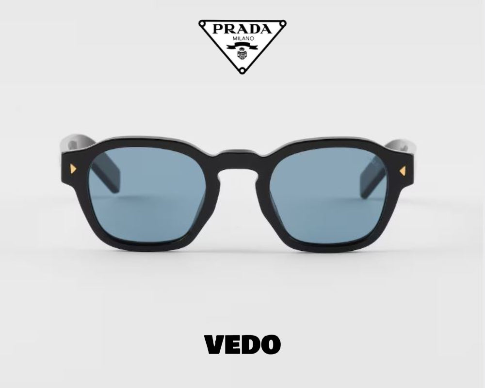 Man pantos square sunglasses PRADA A16 vedosunglasses.com black