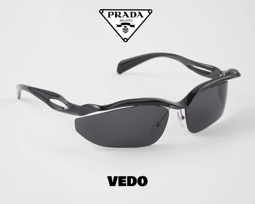Futuristic PRADA Morph SPR A25 sunglasses vedosunglasses black