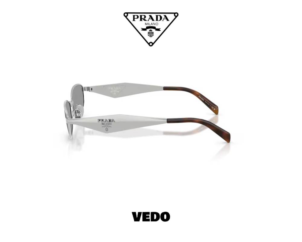 Prada D51S Narrow Oval Metal Sunglasses vedosunglasses.com silver