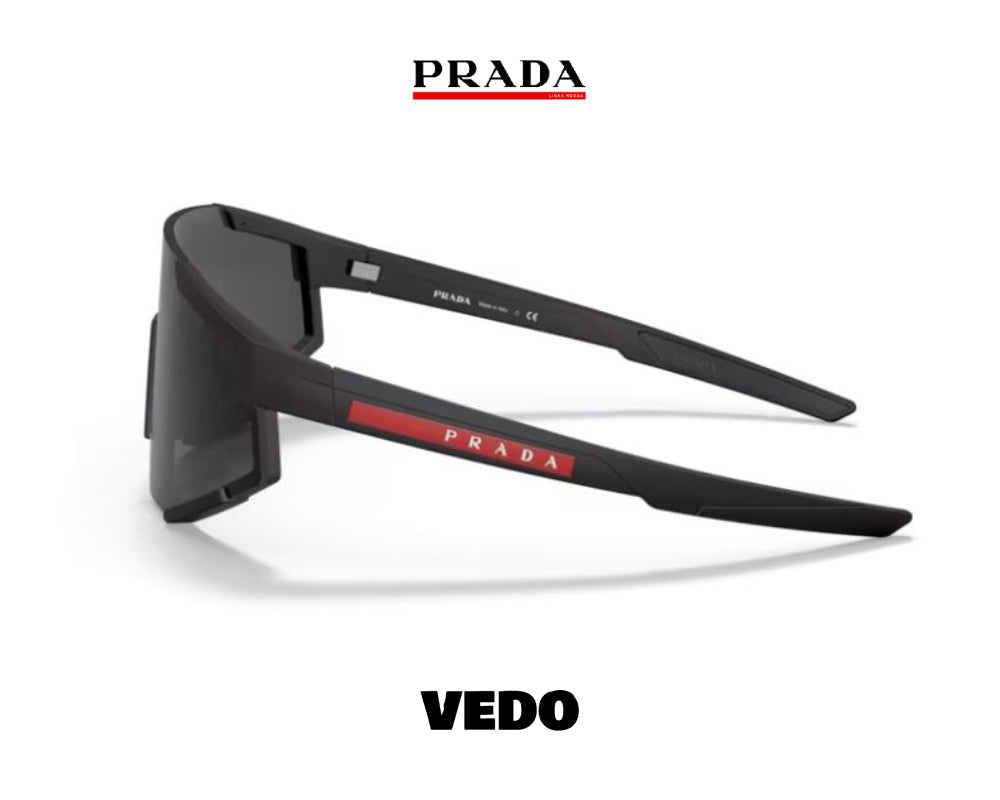 Prada Linea Rossa PS 04WS wraparound sunglasses vedosunglasses.com black