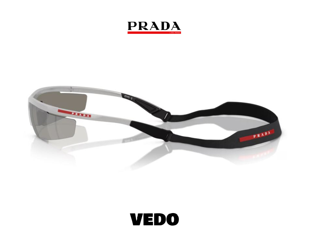 Prada Linea Rossa PS A 02S narrow wraparound sunglasses vedosunglasses silver