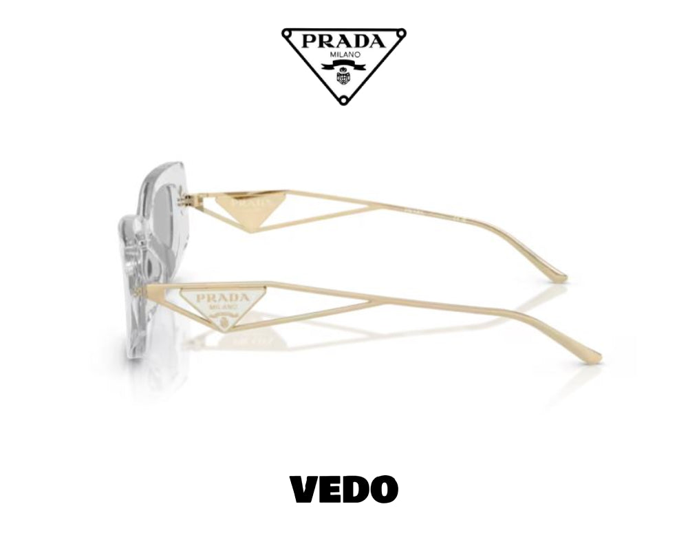 Prada PR 14YS square sunglasses vedosunglasses.com crystal gold