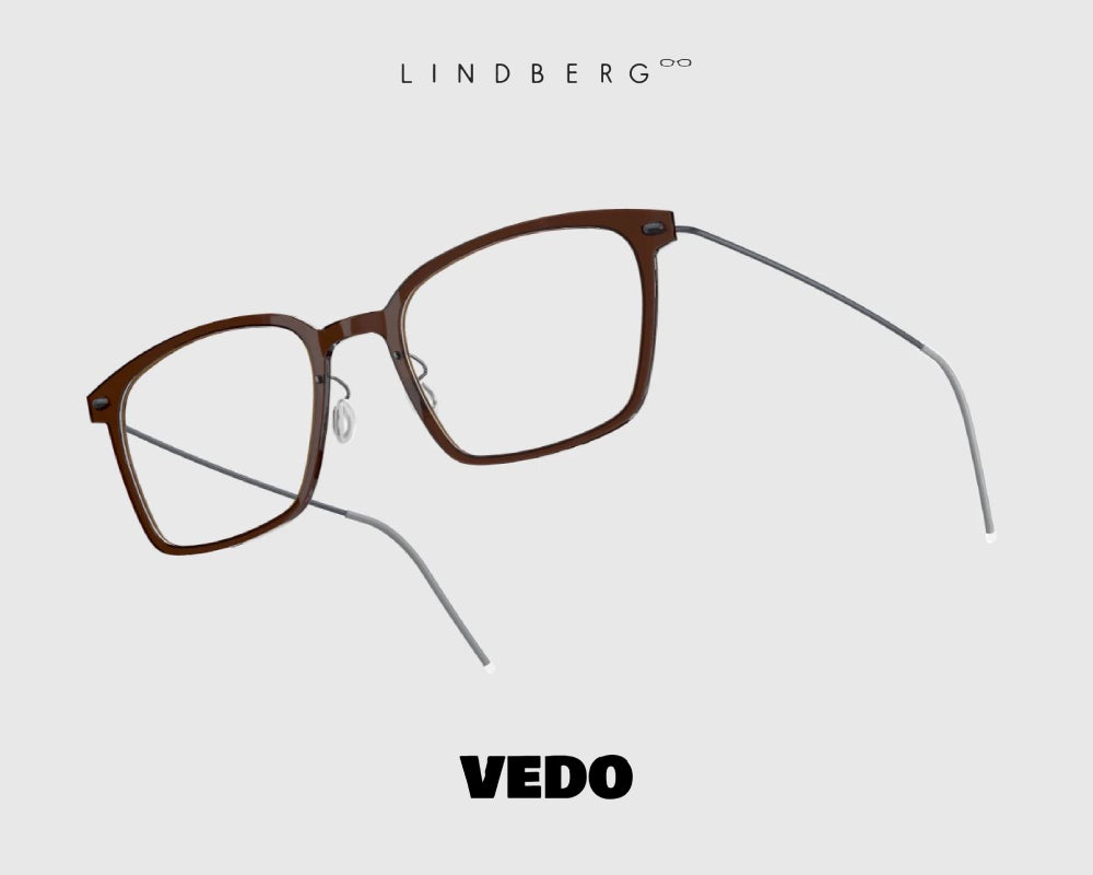 Rectangular LINDBERG NOW 6536 eyeglasses vedosunglasses brown