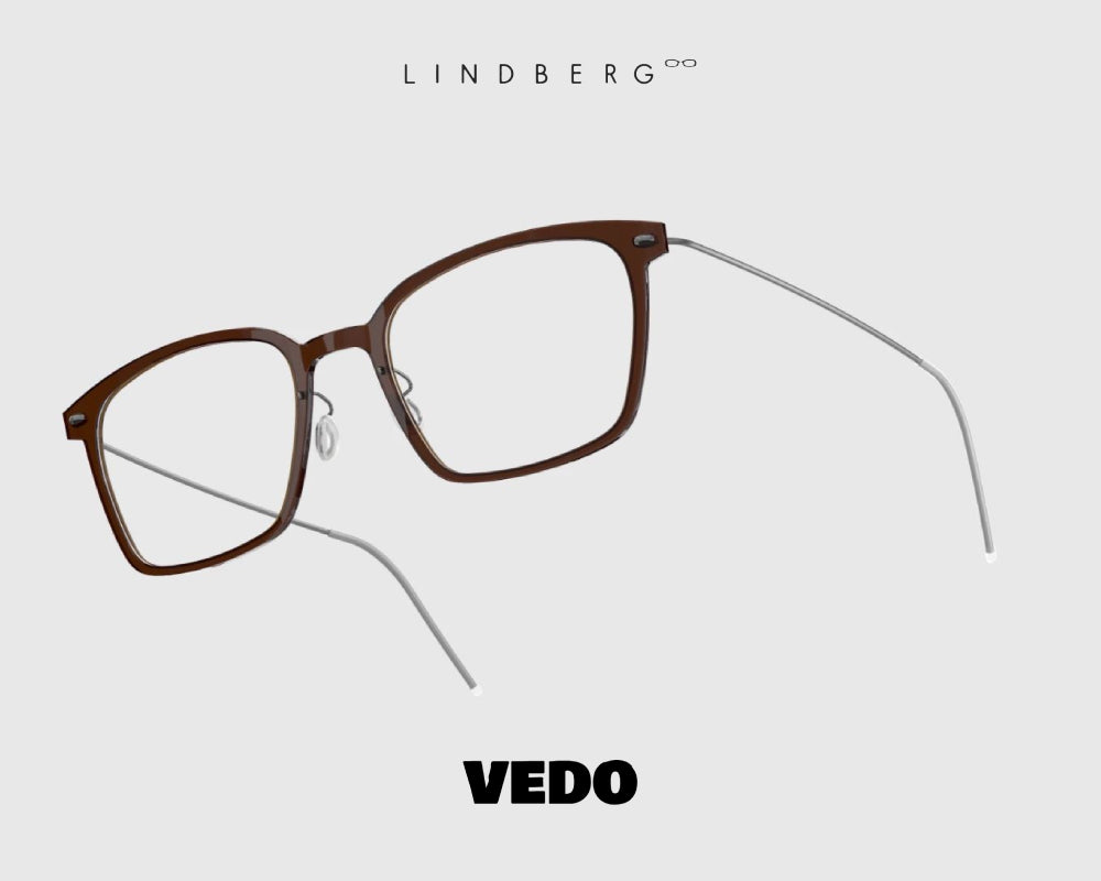 Rectangular LINDBERG NOW 6536 eyeglasses vedosunglasses brown