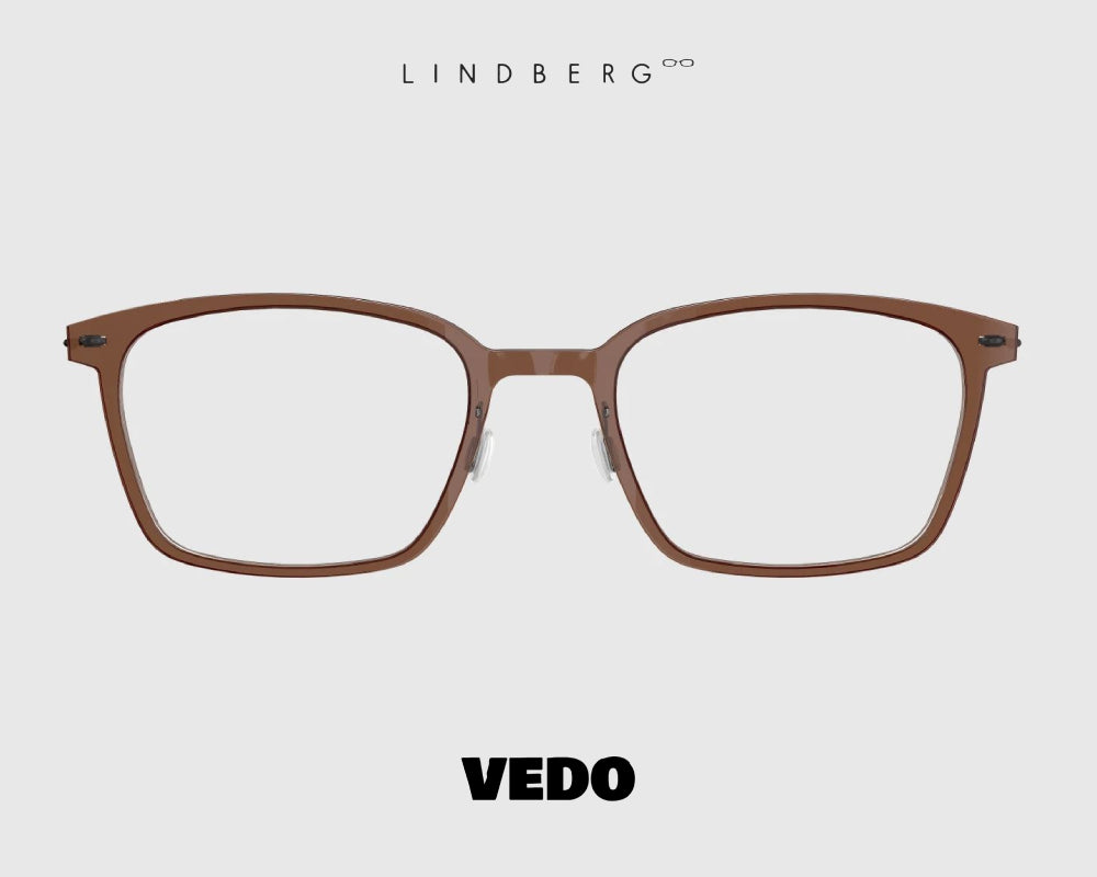 Rectangular LINDBERG NOW 6536 eyeglasses vedosunglasses brown