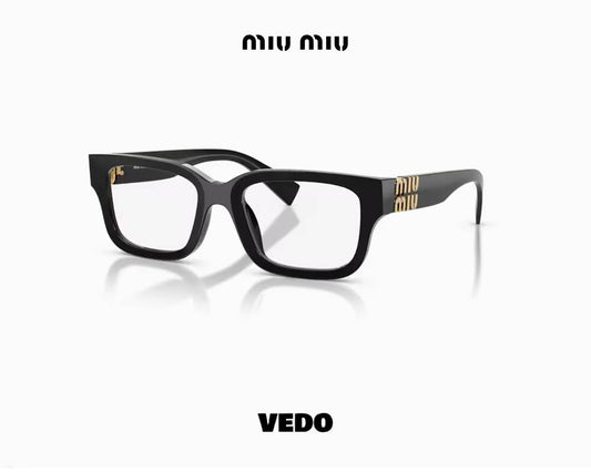 Rectangular eyeglasses MIU MIU 02YV  black