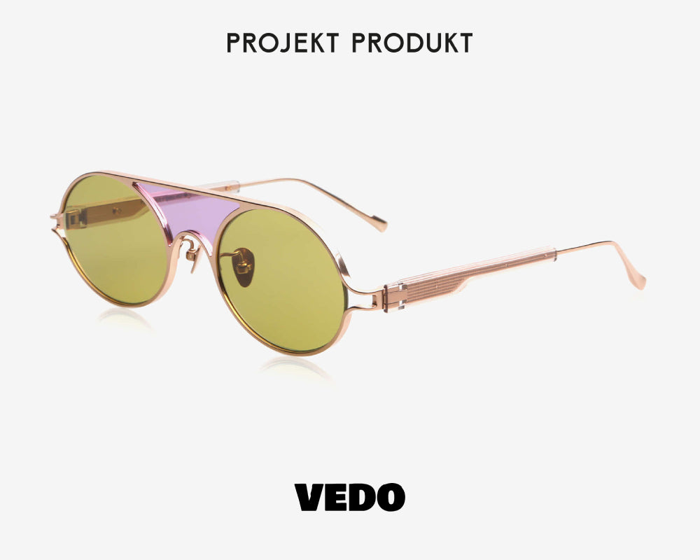 Fashion Korean design sunglasses PROJEKT PRODUKT SCCC1 vedosunglasses.com rose gold green lenses
