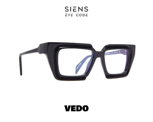 SIENS EYE CODE 112 Squared Cat Eye Eyeglasses vedosunglasses.com black