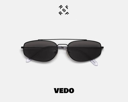 Doublebridge oval metal sunglasses Retrosuperfuture TEMA vedosunglasses black 