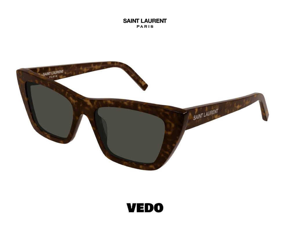 Saint Laurent MIKA SL 276 Cat-Eye Sunglasses brown havana
