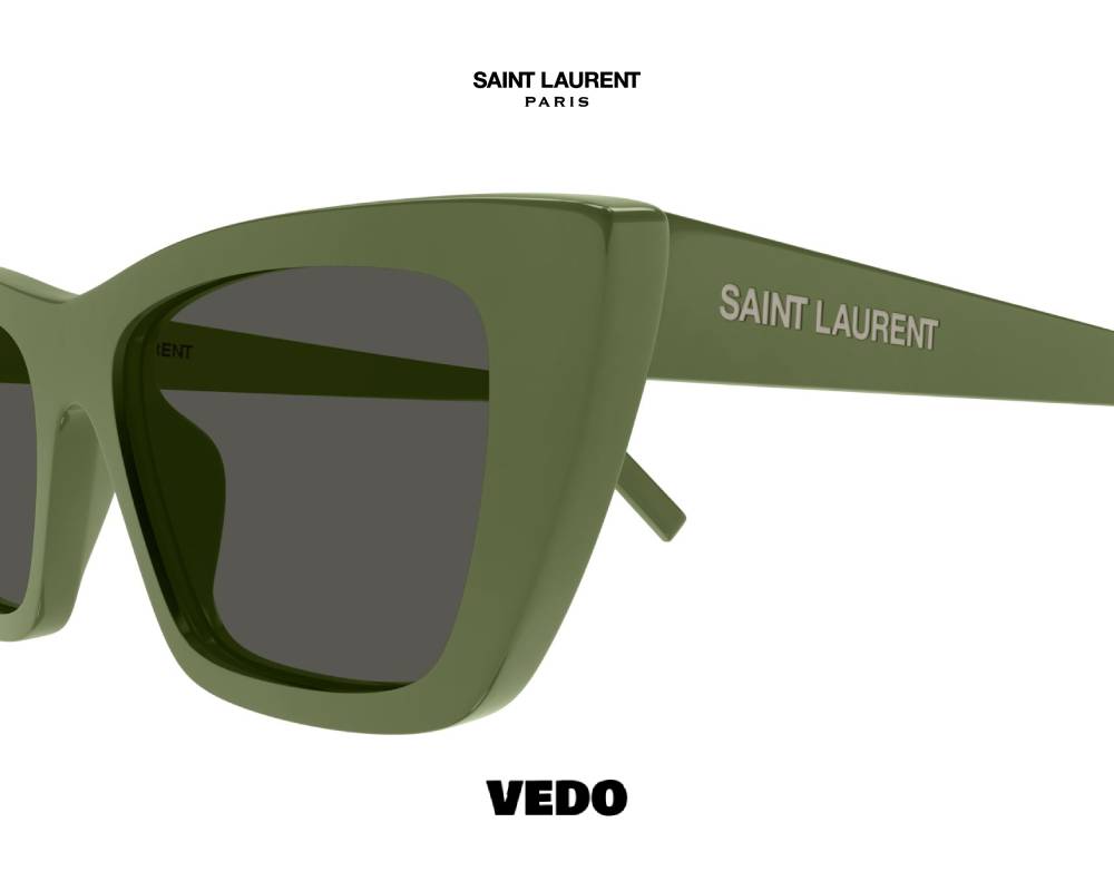 Saint Laurent MIKA SL 276 Cat-Eye Sunglasses green