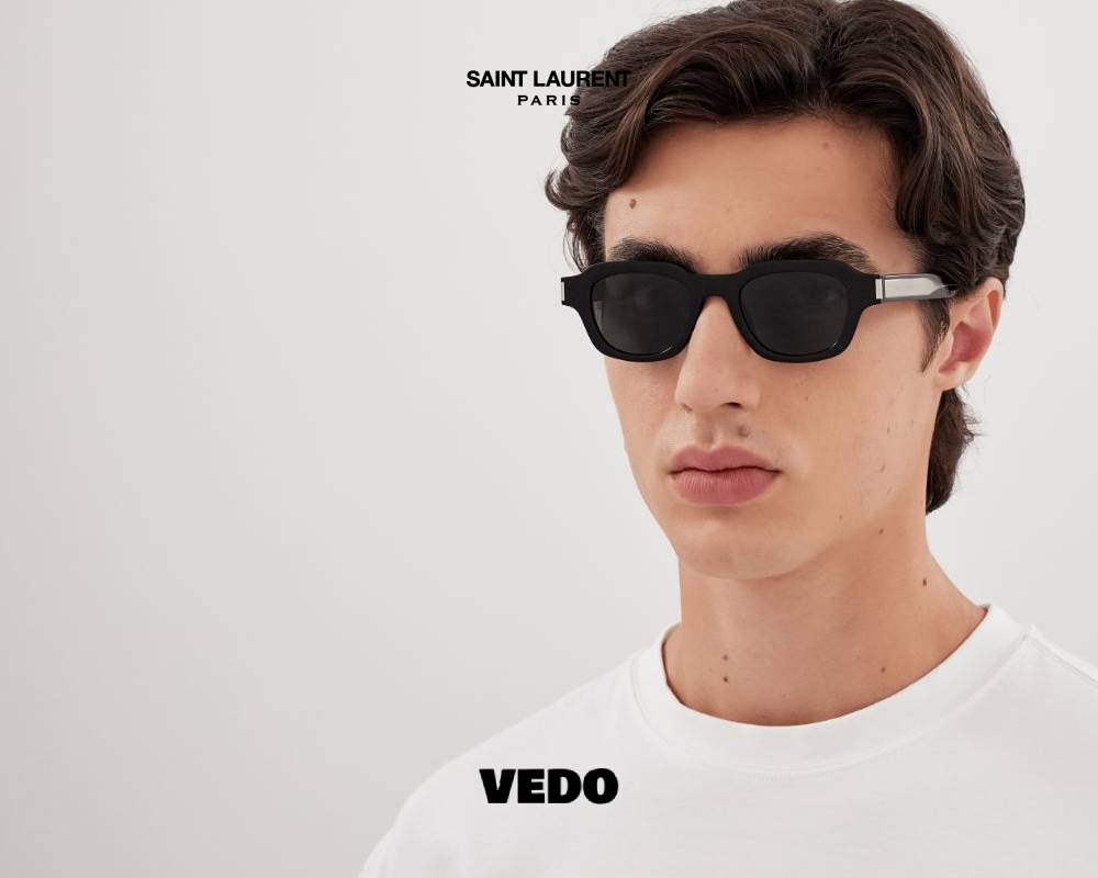 Saint Laurent SL 791 bold narrow Sunglasses black
