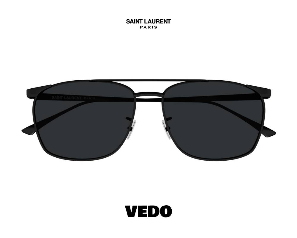 Saint Laurent SL 796 Vincent Square Aviator Sunglasses vedosunglasses.com black metal