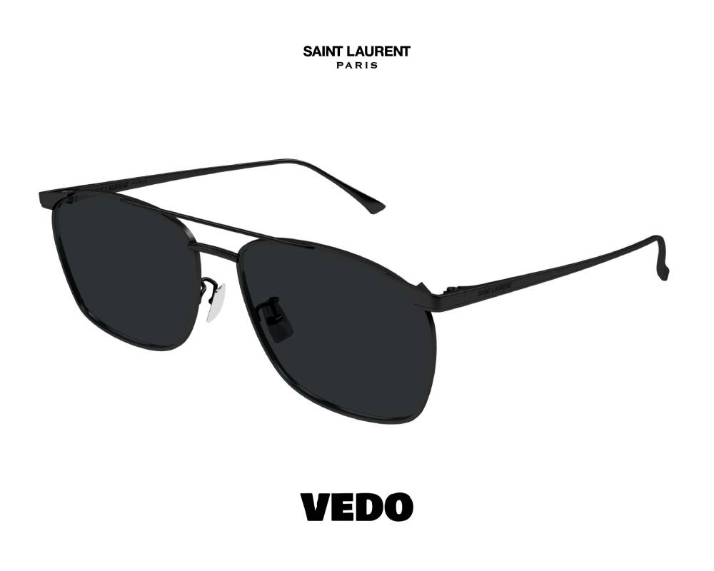 Saint Laurent SL 796 Vincent Square Aviator Sunglasses vedosunglasses.com black metal