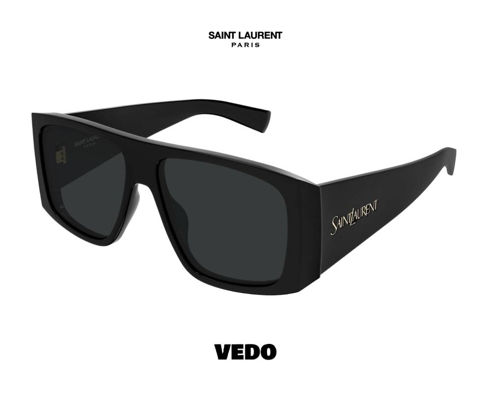 Saint Laurent SL 832 Unisex Oversize Mask Sunglasses black