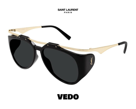 Saint Laurent SL M137 Avant-Garde Aviator Sunglasses vedosunglasses.com black and gold