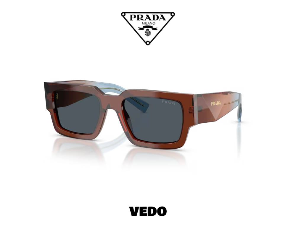 Squared Prada PR B17S Sunglasses chocolate