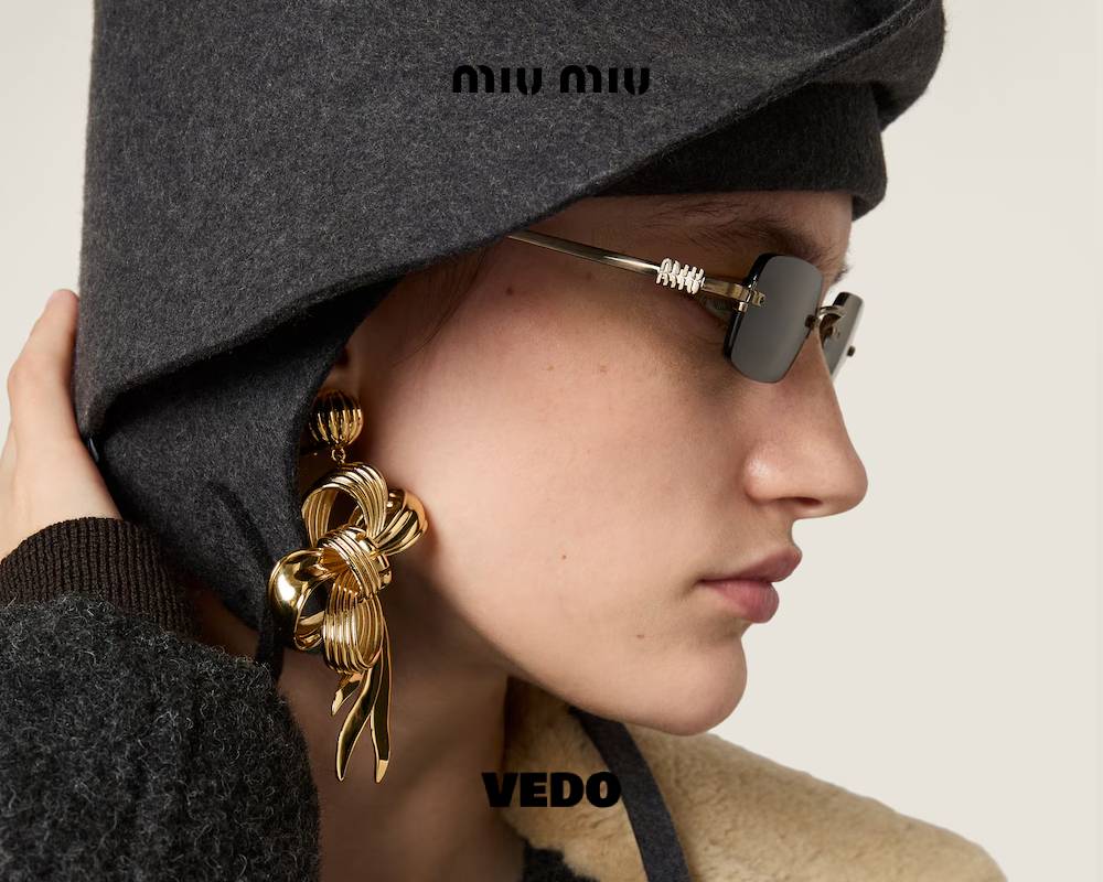 Squared glasant Miu Miu SMU B50 Sunglasses gold old