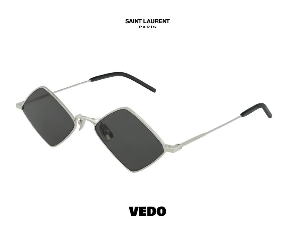 YSL Saint Laurent SL 302 LISA metal Sunglasses silver grey