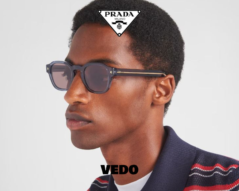 Man pantos square sunglasses PRADA A16 vedosunglasses.com blue crstal