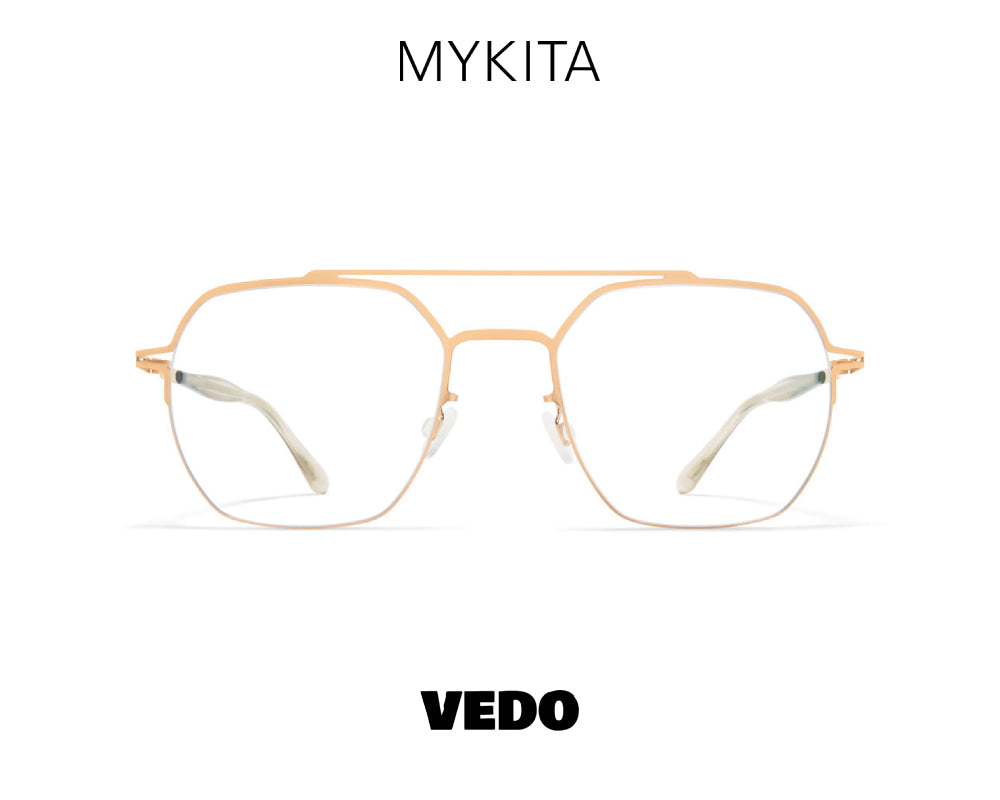 Double bridge eyeglasses MYKITA ARLO vedosunglasses.com gold