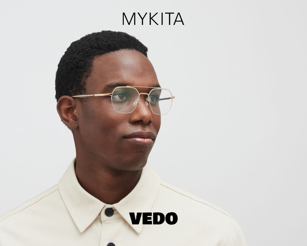 Double bridge eyeglasses MYKITA ARLO vedosunglasses.com gold