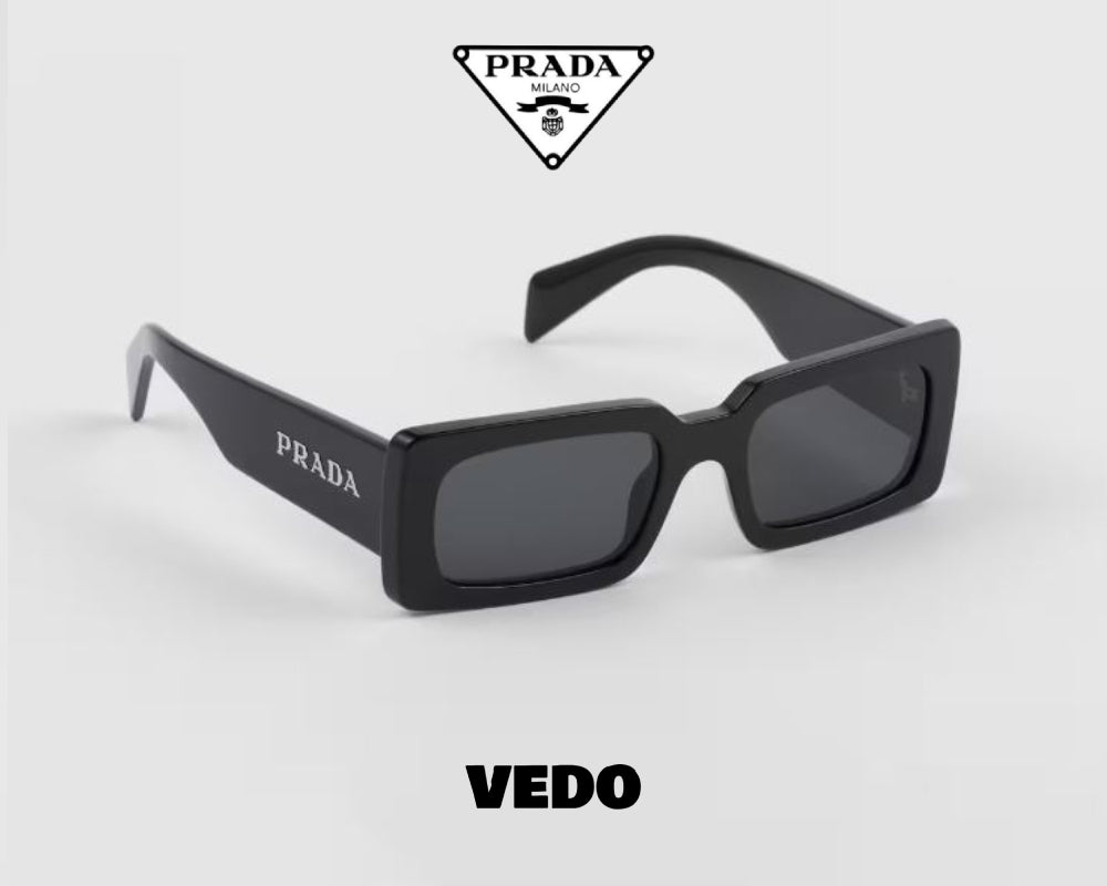 rectangular PRADA A07 sunglasses vedosunglasses.com black