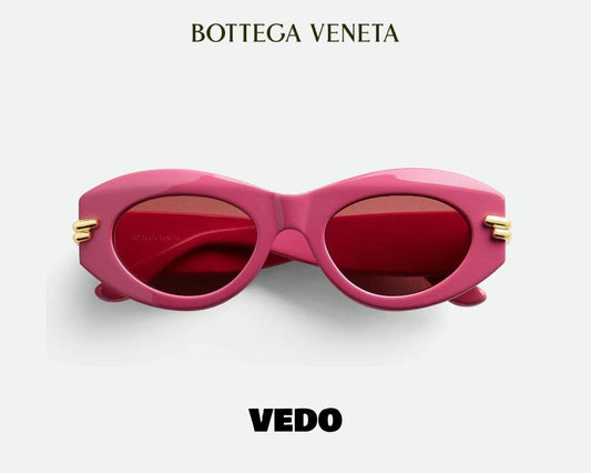 Bottega Veneta Mitre Oval Sunglasses BV1322S