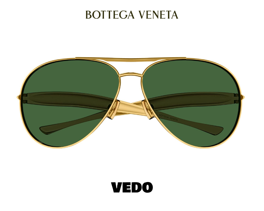 Exclusive aviator drop BOTTEGA VENETA BV1305 sunglasses vedosunglasses gold