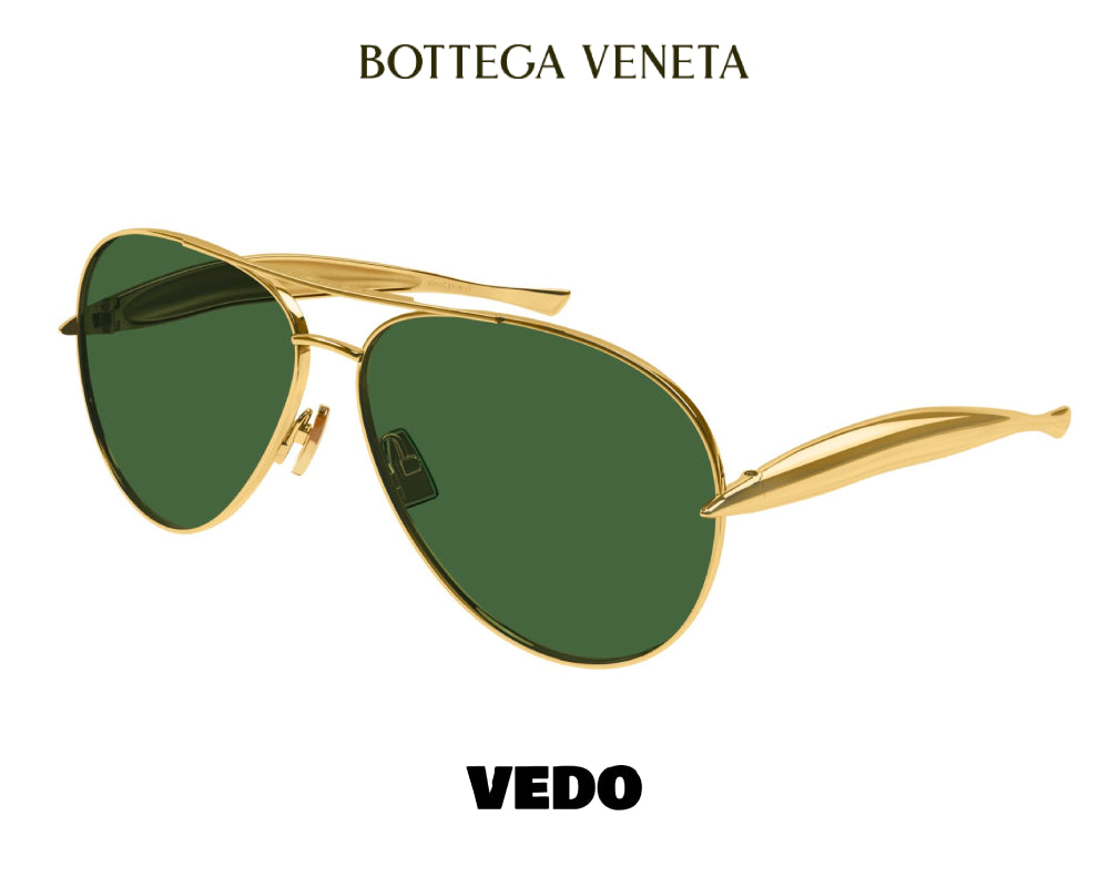 Exclusive aviator drop BOTTEGA VENETA BV1305 sunglasses vedosunglasses gold