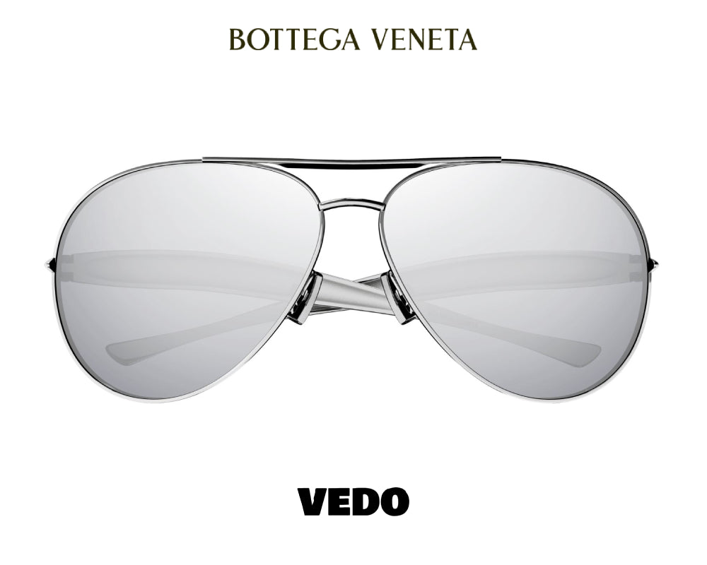 Exclusive aviator drop BOTTEGA VENETA BV1305 sunglasses vedosunglasses silver