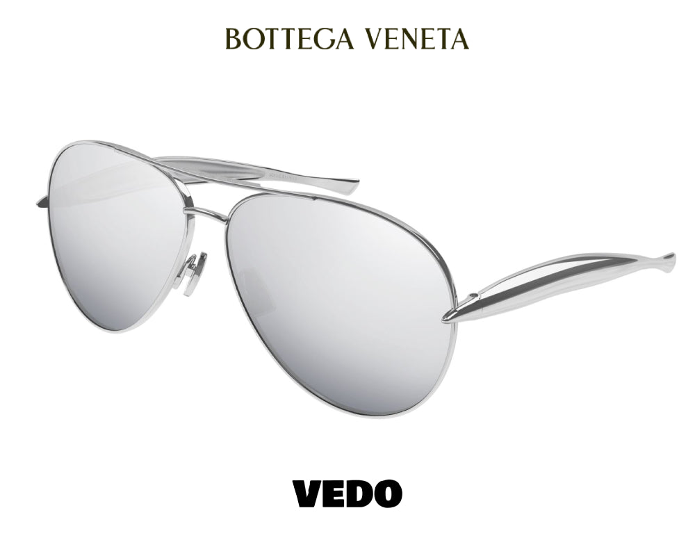 Exclusive aviator drop BOTTEGA VENETA BV1305 sunglasses vedosunglasses silver