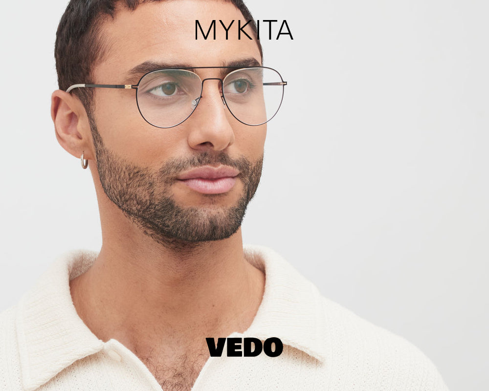 Aviator design eyeglasses MYKITA EERO vedosunglasses.com black & gold