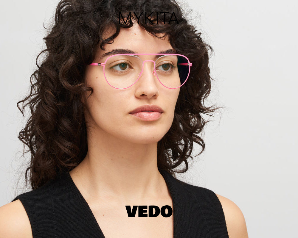 Aviator design eyeglasses MYKITA EERO vedosunglasses.com pink fluo