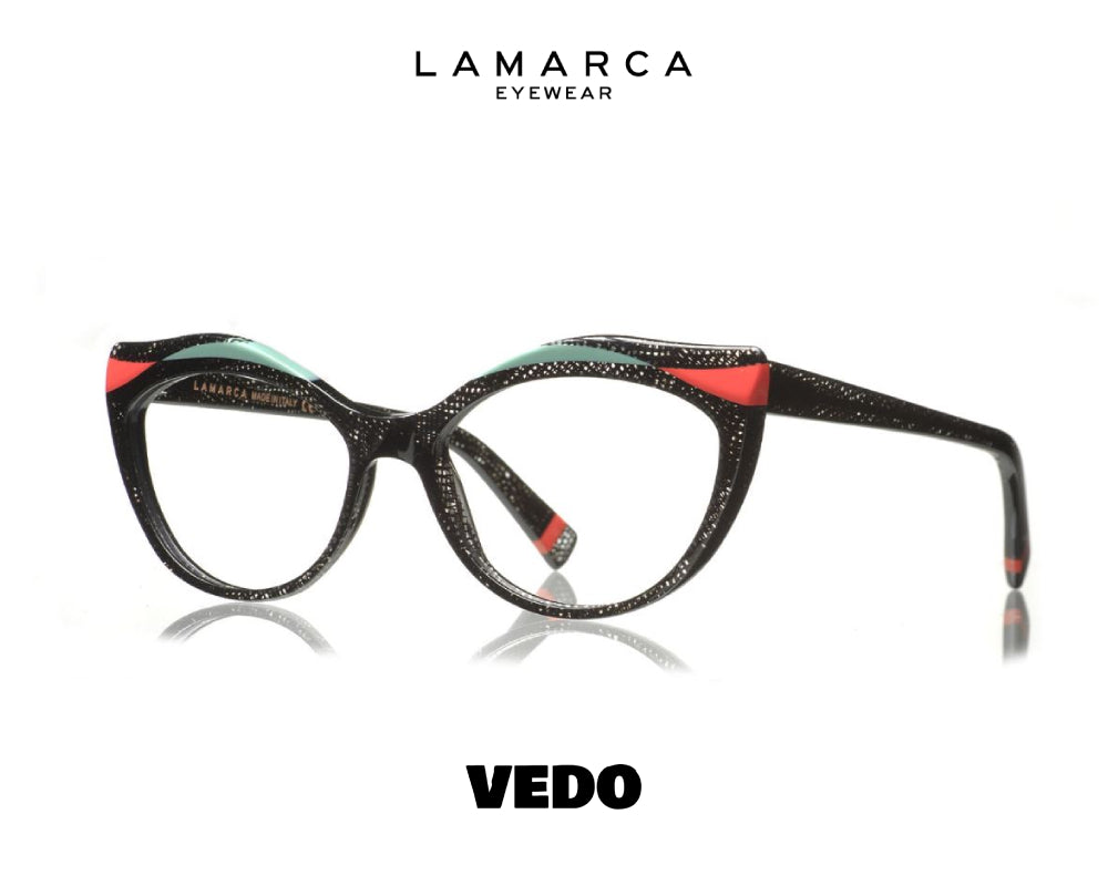 Roundly feminine eyewear LAMARCA Fusioni 130 Italy Handmade