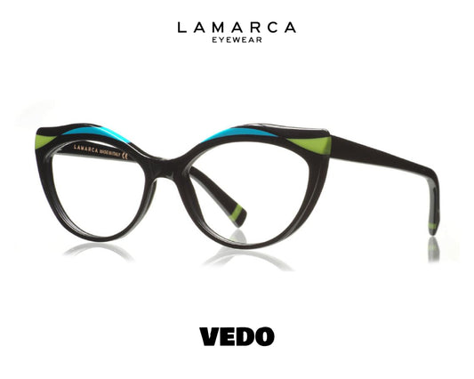 Roundly feminine eyewear LAMARCA Fusioni 130 Italy Handmade