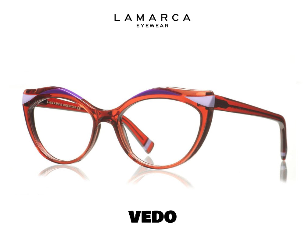 Roundly feminine eyewear LAMARCA Fusioni 130 Italy Handmade