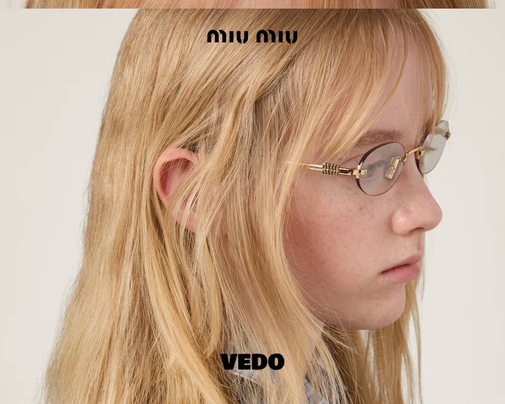 glasant Miu Miu SMU A54 Oval Metal Sunglasses gold optical