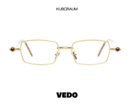 Metal square eyeglasses KUBORAUM Maske P73