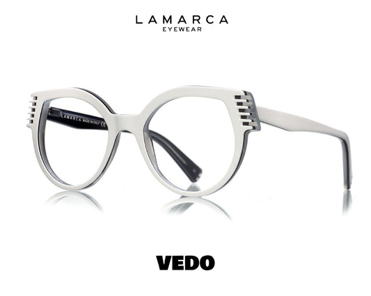 Oversize round cat eye eyeglasses LAMARCA Intagli 151