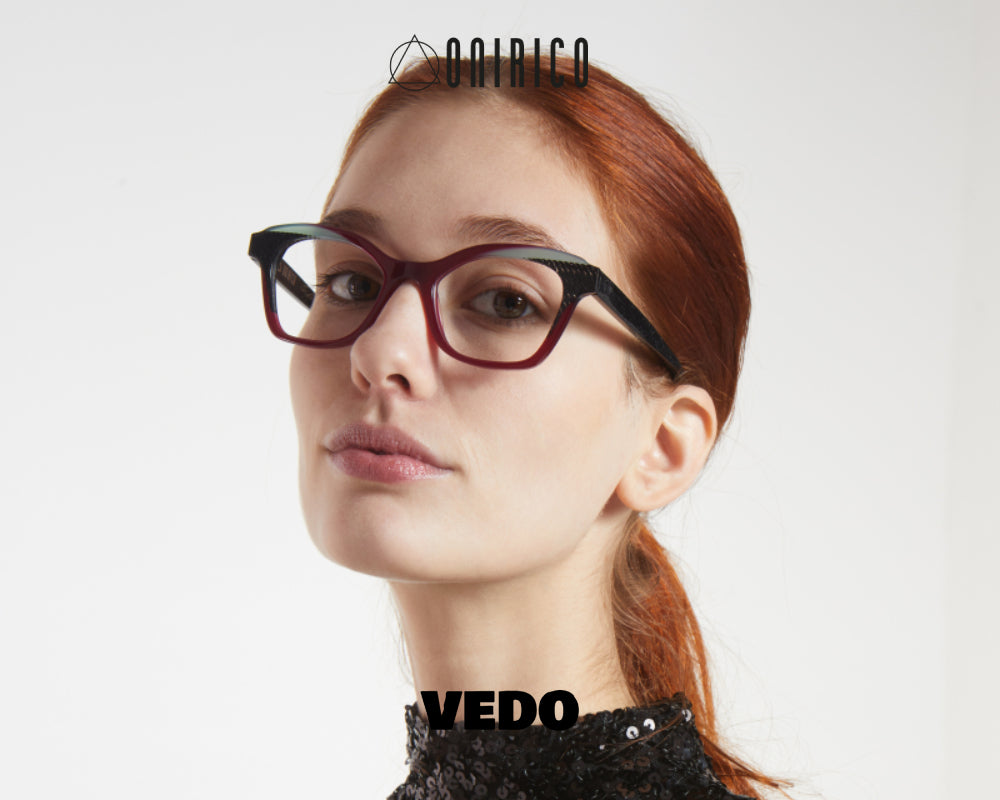 Classy woman eyeglasses ONIRICO ON127 vedosunglasses.com burgundy black auctions